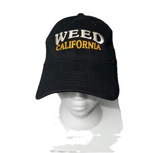 Weed California Snapback Baseball Cap Black OS Adjustable Embroidered Otto Cap